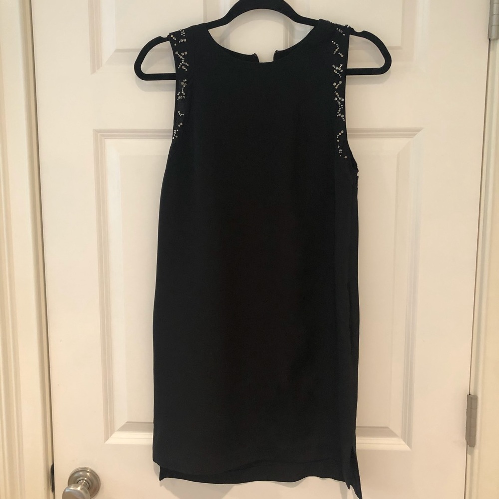 3.1 Phillip Lim black embellished silk mini dress